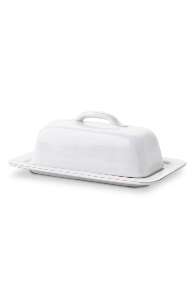 Juliska Puro Whitewash Butter Dish, Alternate, color, Whitewash