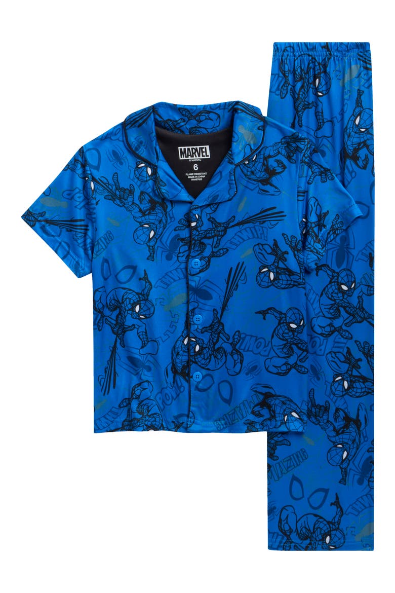 Kids' Spider-Man 2-Piece Pajama Set, Main, color, BLUE
