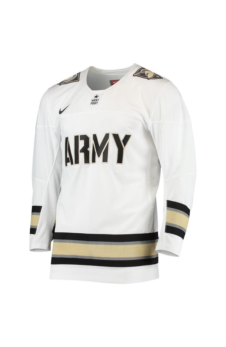 Nike Men's Nike White Army Black Knights Replica Hockey Jersey, Alternate, color, White