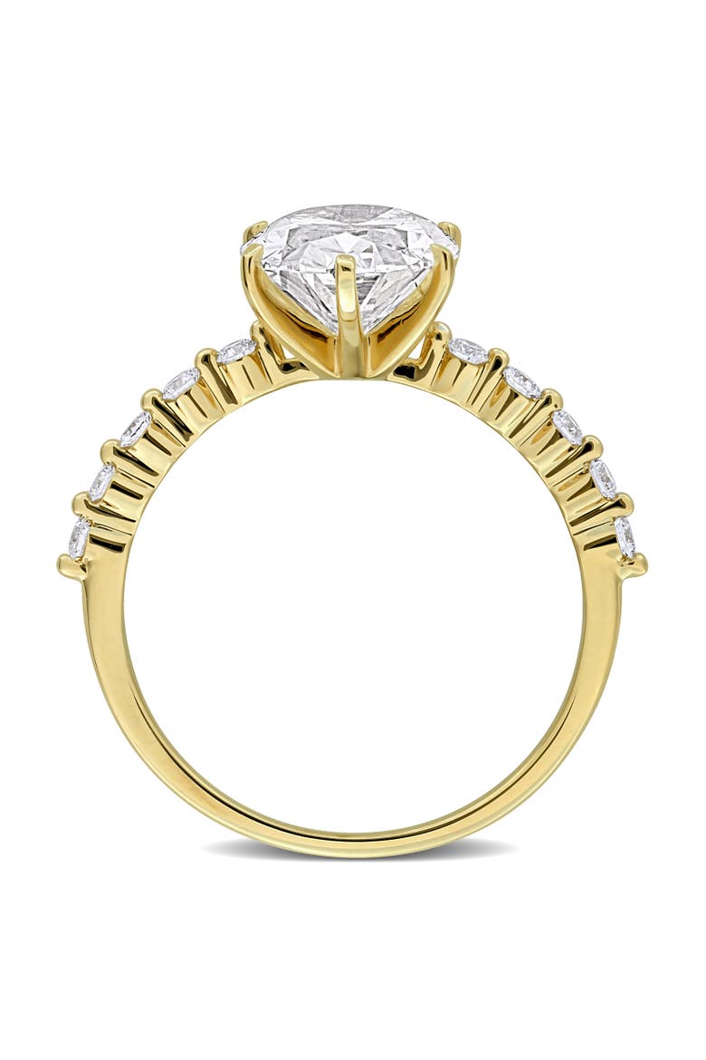 Lab Grown Diamond Oval Ring 14k Gold, Alternate, color, Yellow Gold