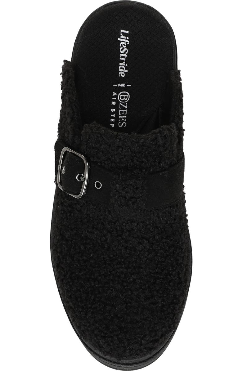 LifeStride Vibe Cozy Faux Shearling Mule, Alternate, color, Black