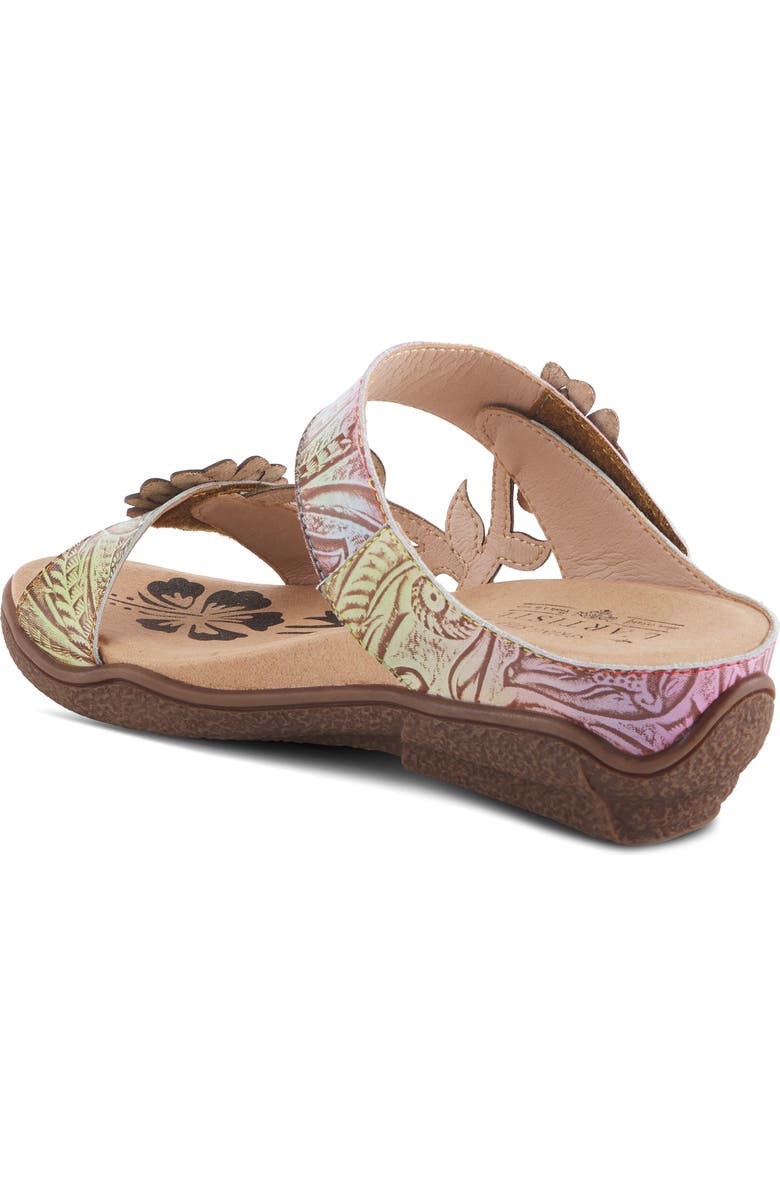 L'Artiste by Spring Step Aymee Wedge Sandal, Alternate, color, Sky Blue Multi