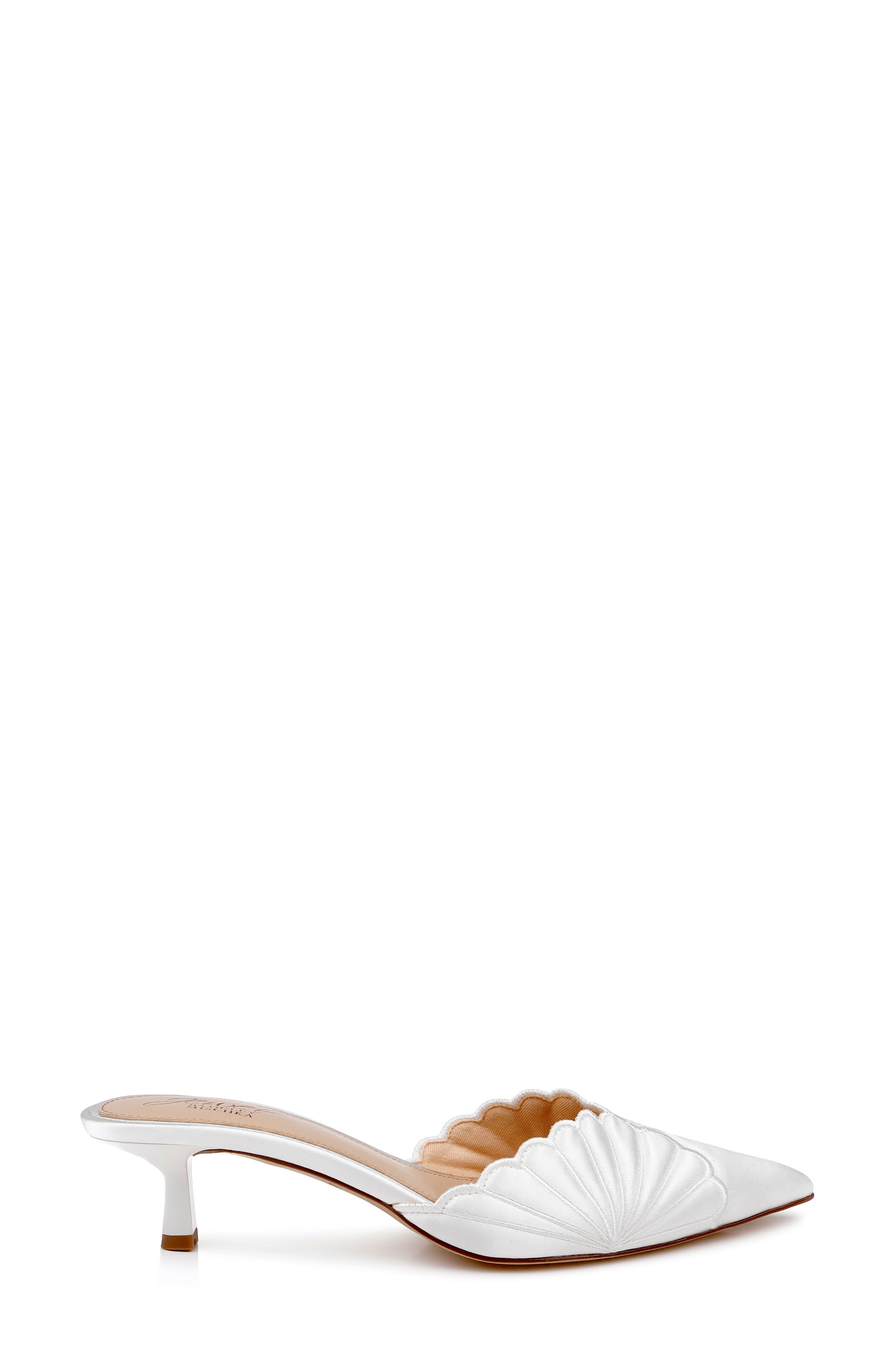 Palmer Mule, Alternate, color, IVORY SATIN