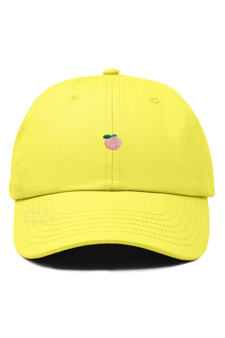 Lil Peach Dad Cap, Main, color, Yellow
