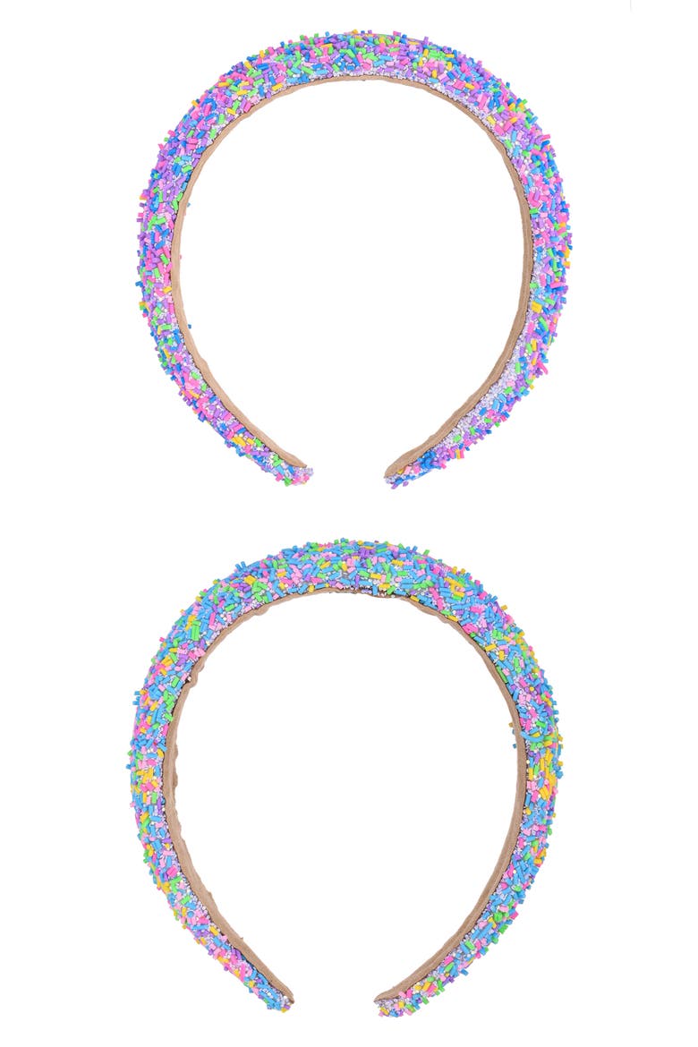 Kids' 2-Pack Sprinkle Headbands, Main, color, MULTI SPRINKLE