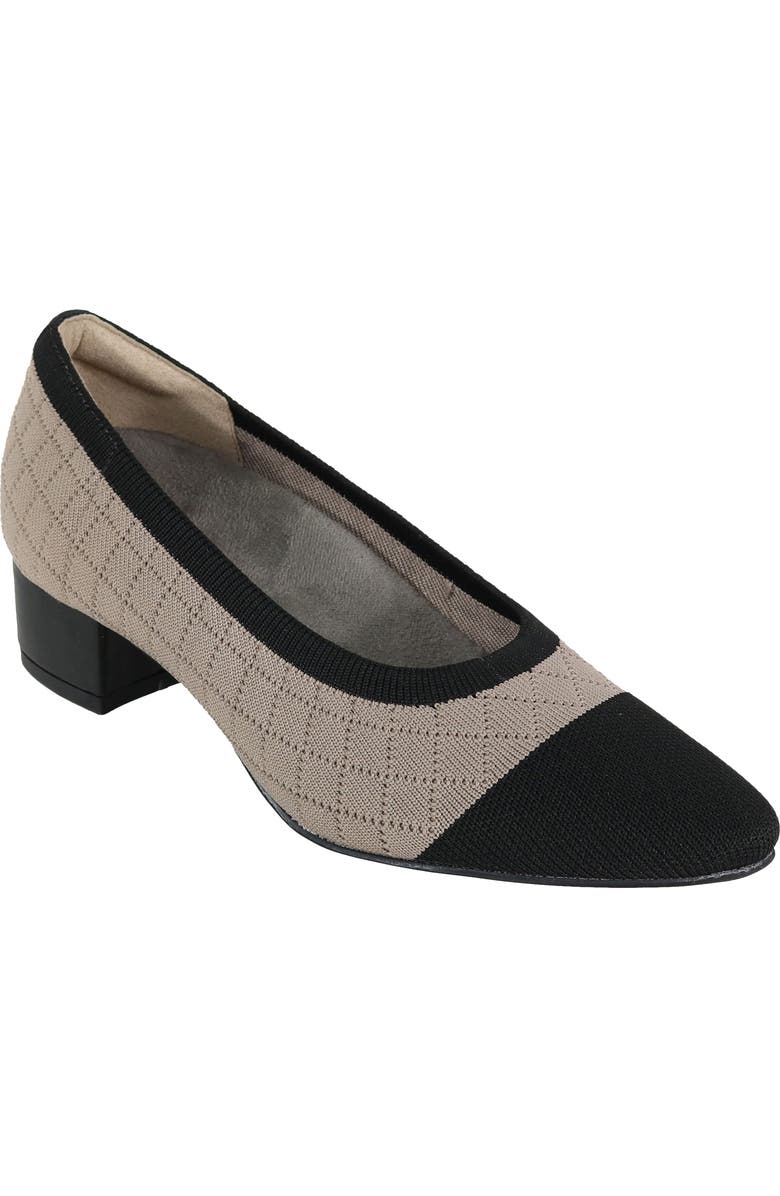 David Tate Carla Pump, Main, color, Taupe/ Black