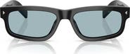Prada 57mm Rectangular Optical Glasses