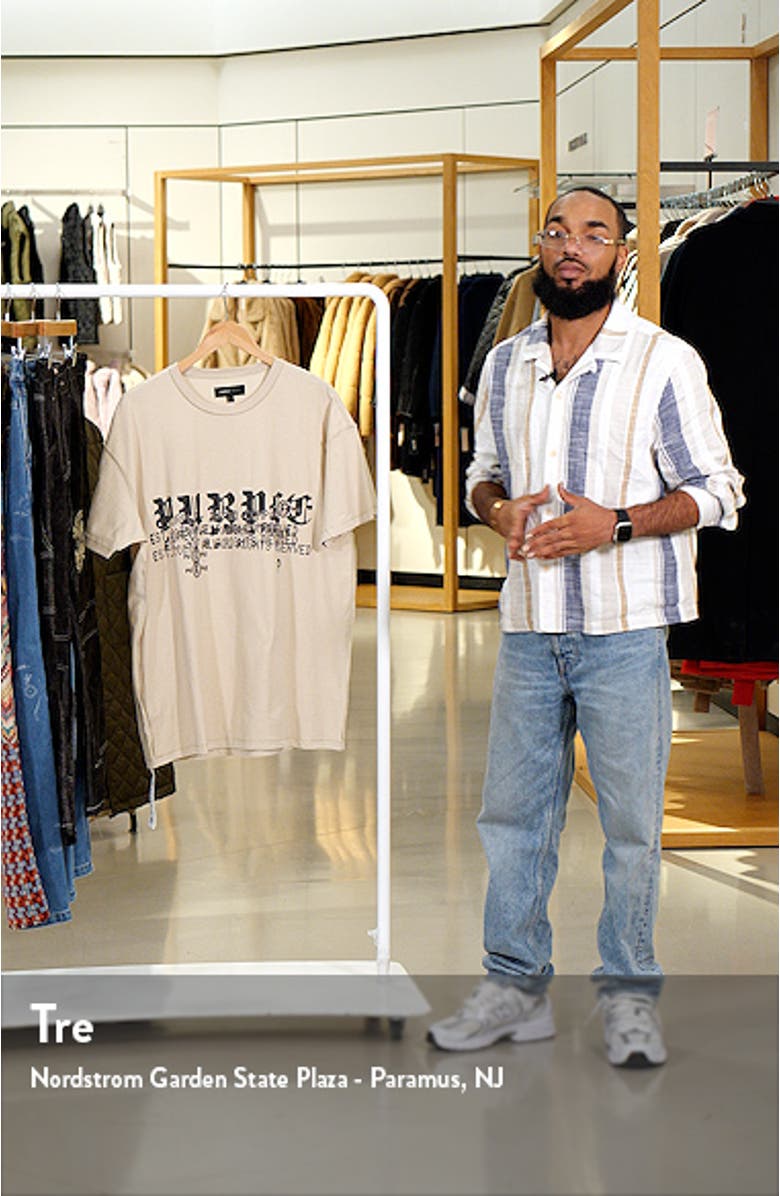 Textured Inside Out Cotton Graphic T-Shirt, sales video thumbnail