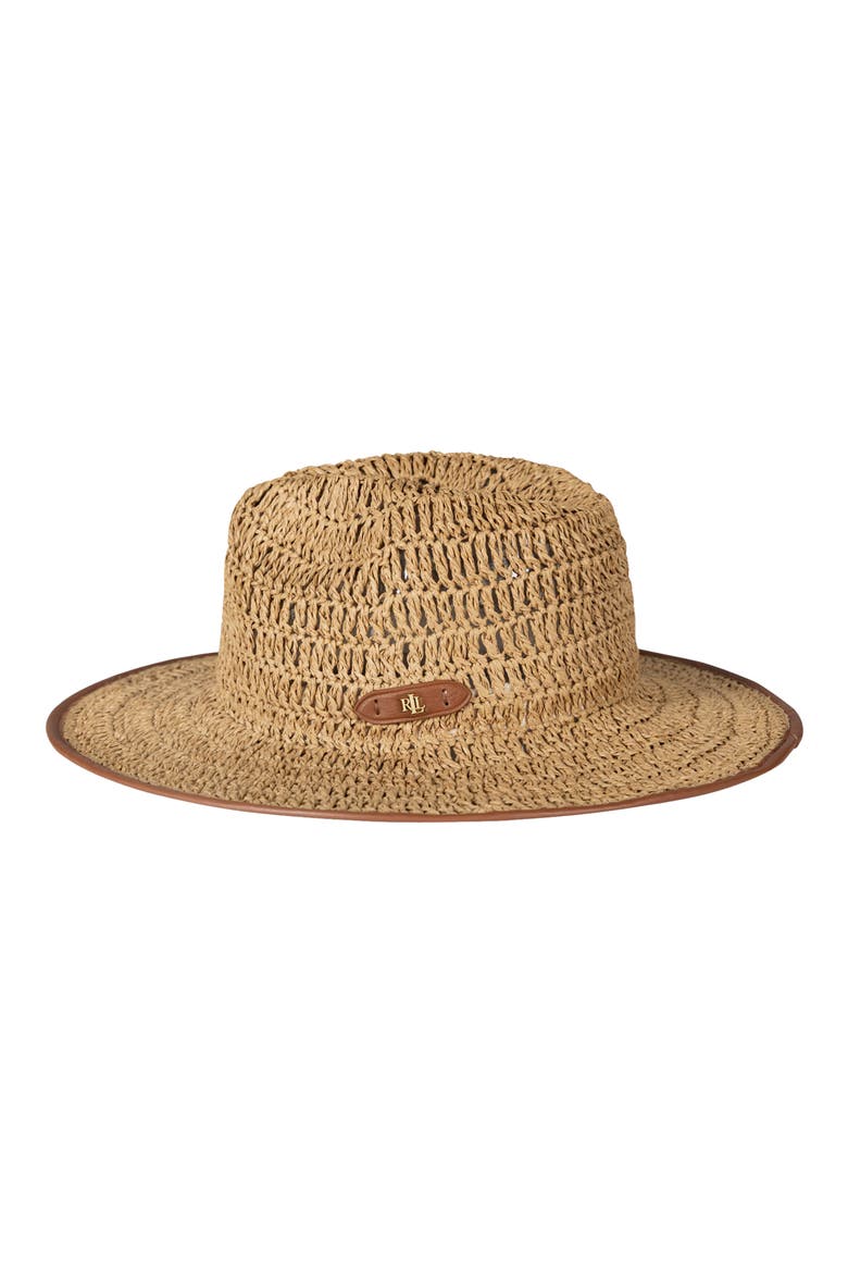 Crochet Straw Fedora (Women) | Nordstrom