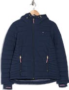 Tommy Hilfiger Zip Front Packable Hooded Puffer Jacket