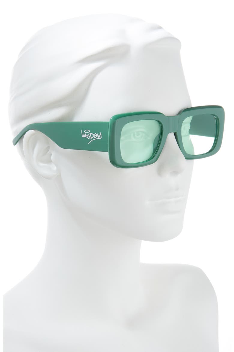 Frame 1 52mm Square Sunglasses, Alternate, color, GREEN