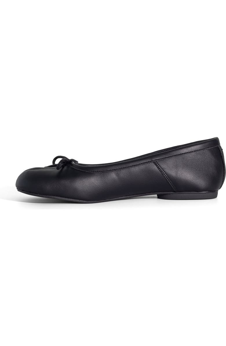 Therapy Australia HOSHI Tabi Toe Ballet Flat, Alternate, color, Black Pu