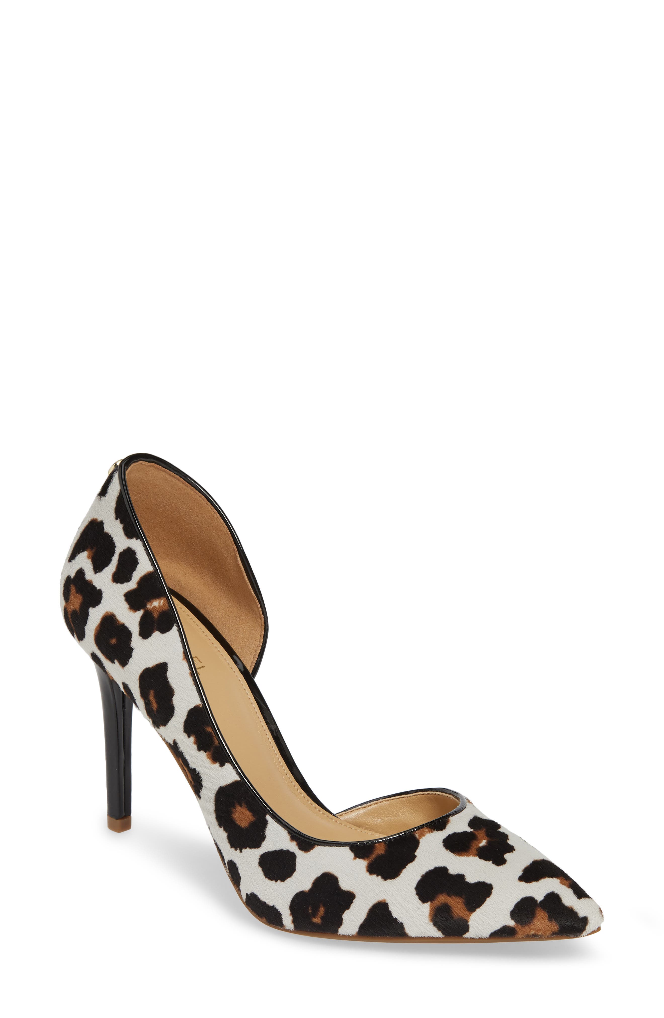Lucile Genuine Calf Hair Flex Pump, Main, color, LEOPARD PRINT CALF HAIR