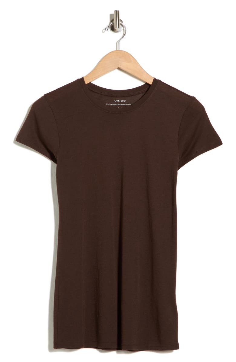 Vince Little Boy T-Shirt, Main, color, Dark Coffee