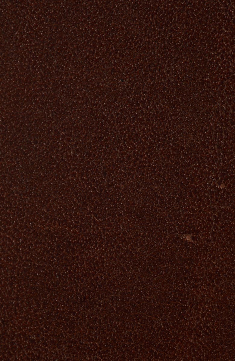 Saint Laurent Logo Buckle Leather Belt, Alternate, color, Burnt Chocolate