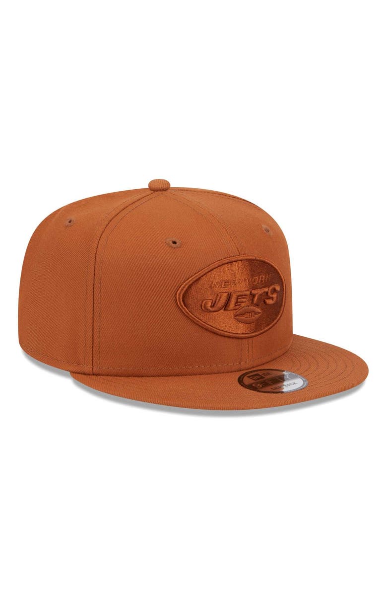 New Era Men's New Era Brown New York Jets Color Pack 9FIFTY Snapback Hat, Alternate, color, 