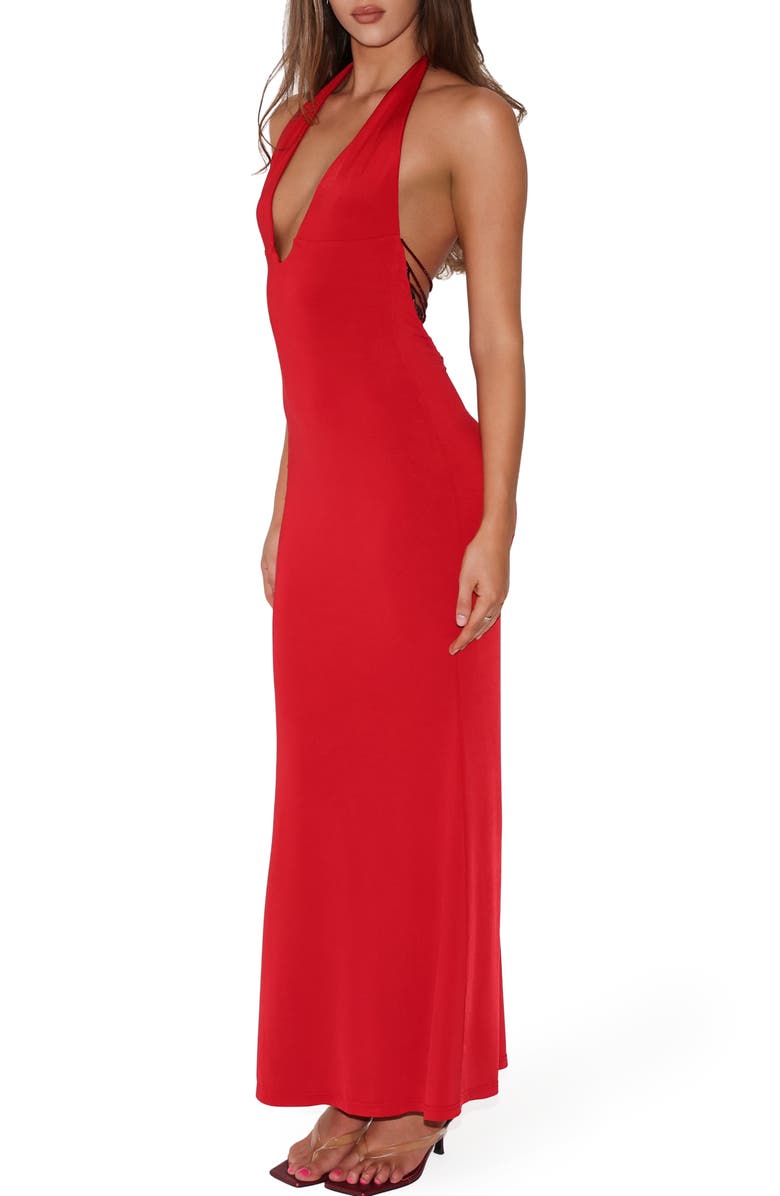Tiger Mist Solyne Plunge Neck Maxi Dress, Alternate, color, 