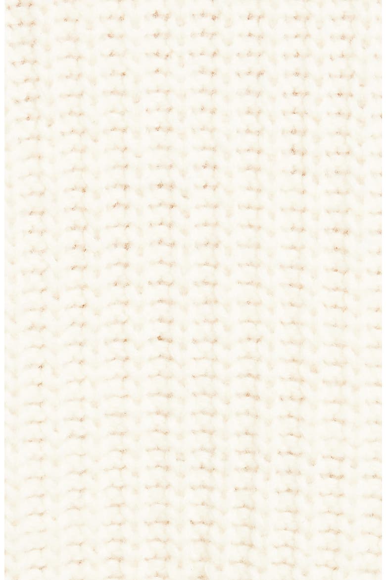 Ribbon Tie Cable Knit Wool Sweater, Alternate, color, IVORY