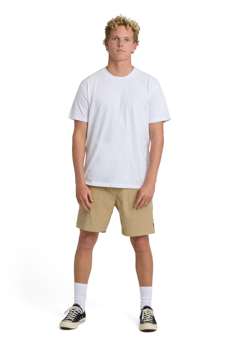 De la Cruz Submersible Water Repellent Corduroy Shorts, Alternate, color, KHAKI