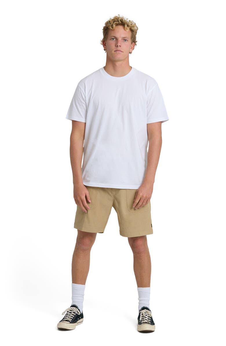 Billabong De la Cruz Submersible Water Repellent Corduroy Shorts, Alternate, color, Khaki