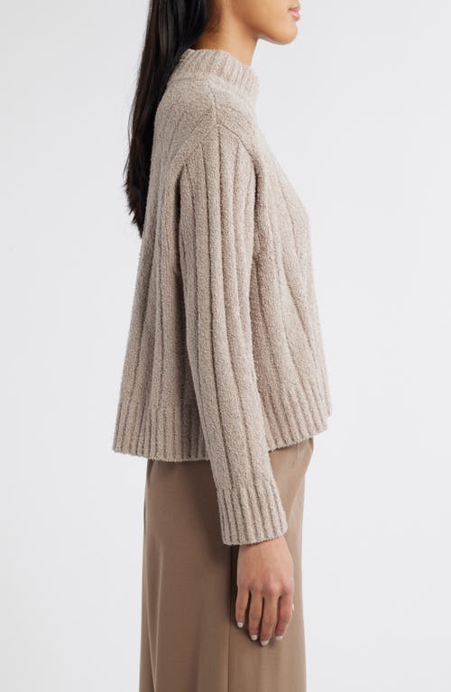 EILEEN FISHER EILEEN FISHER MOCK NECK RIBBED SWEATER 