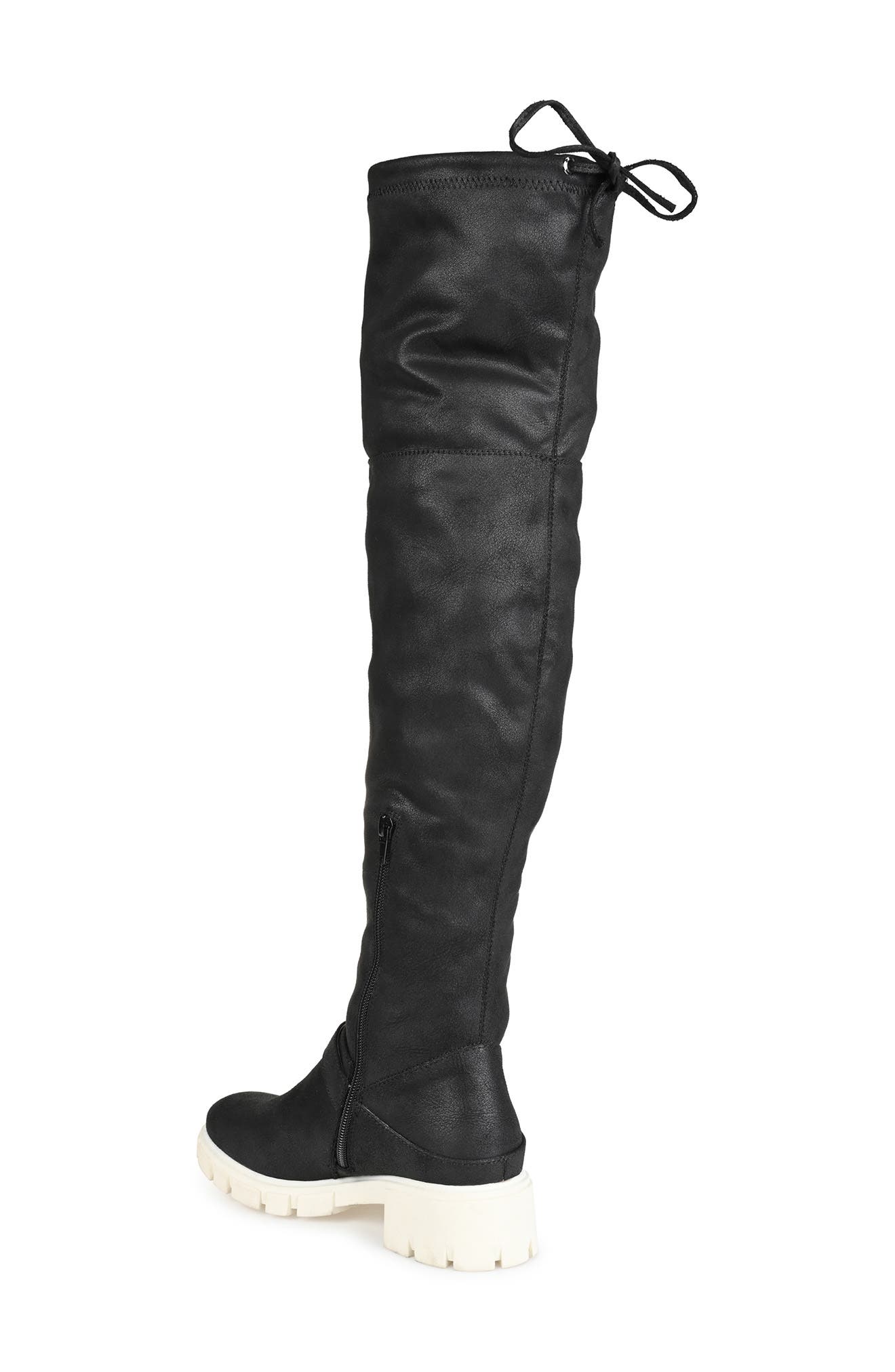 Journee Collection Salisa Over-the-Knee Buckled Boot - Extra Wide Calf, Alternate, color, 