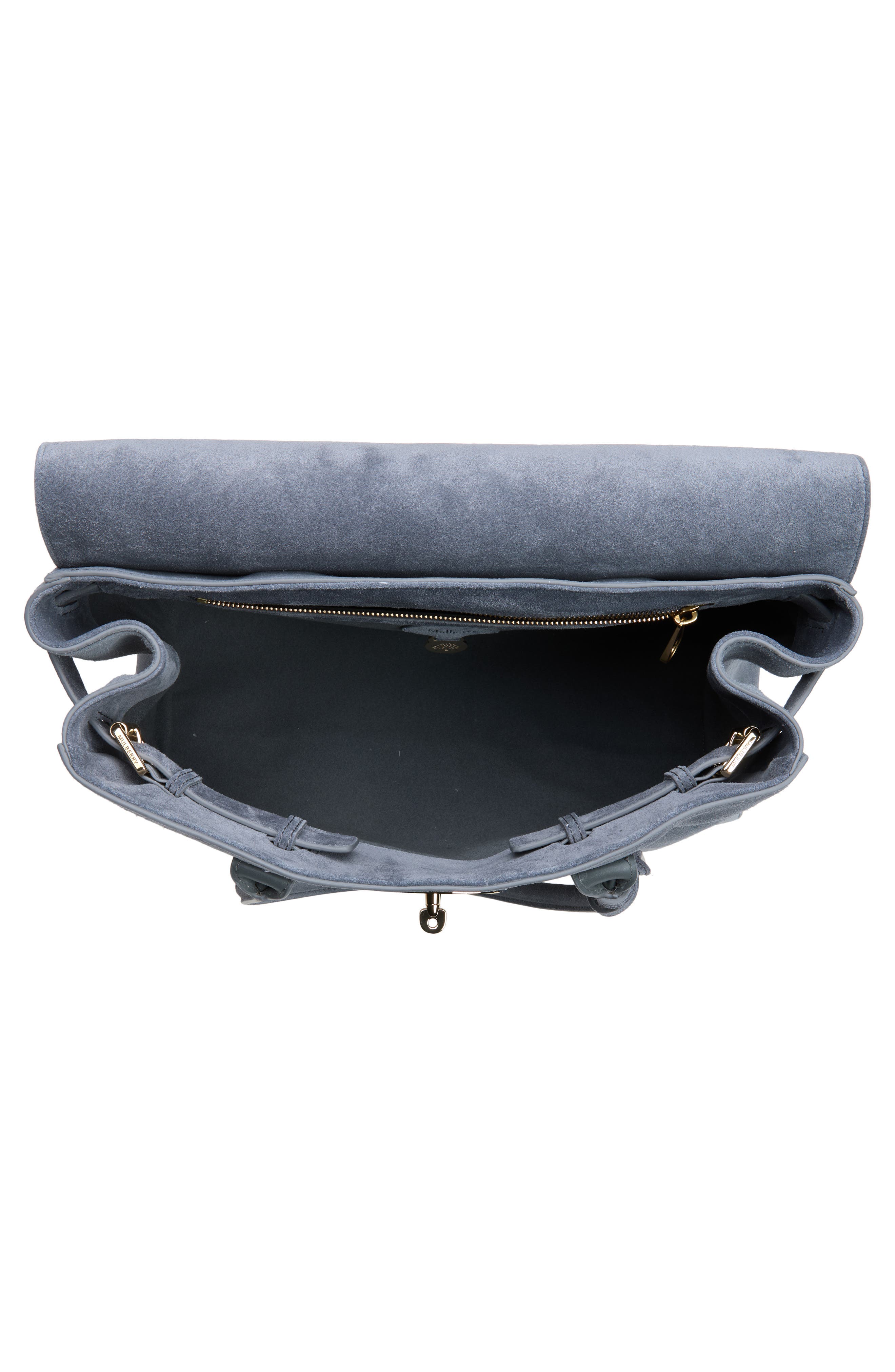 Bayswater Suede Satchel, Alternate, color, FOGGY GREY