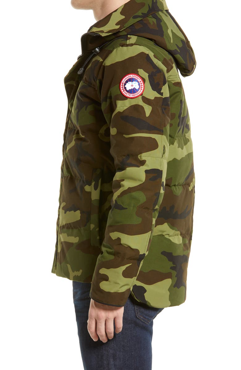 Canada Goose Macmillan Camo Water Resistant Down Parka, Alternate, color,