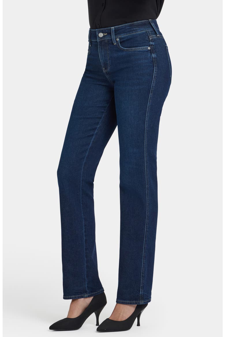 Marilyn Double Topstitch Straight Leg Jeans, Alternate, color, INDIGO SEINE