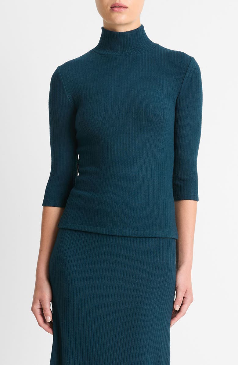 Vince Rib Turtleneck Sweater, Main, color, 