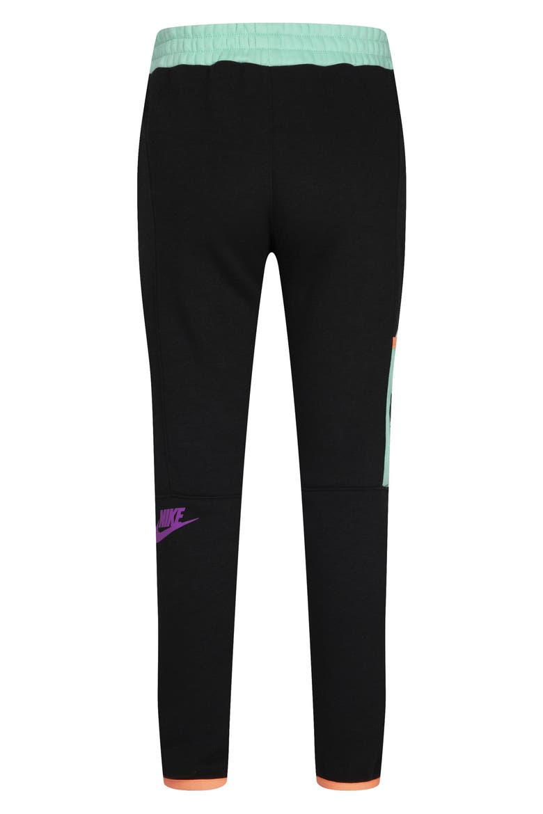 Kids' Illuminate Fleece Cargo Pants, Alternate, color, 023BLACK