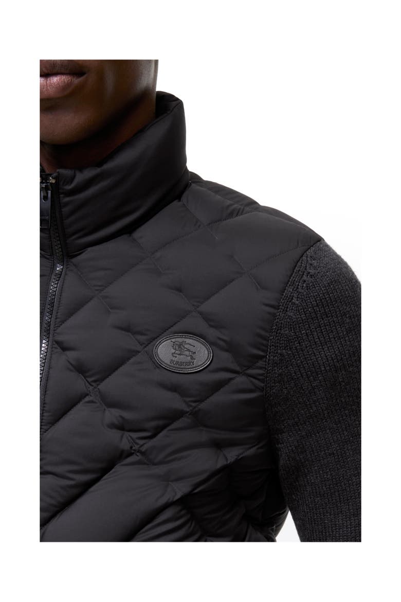 Nylon Dunsbury Puffer Jacket, Alternate, color, Black