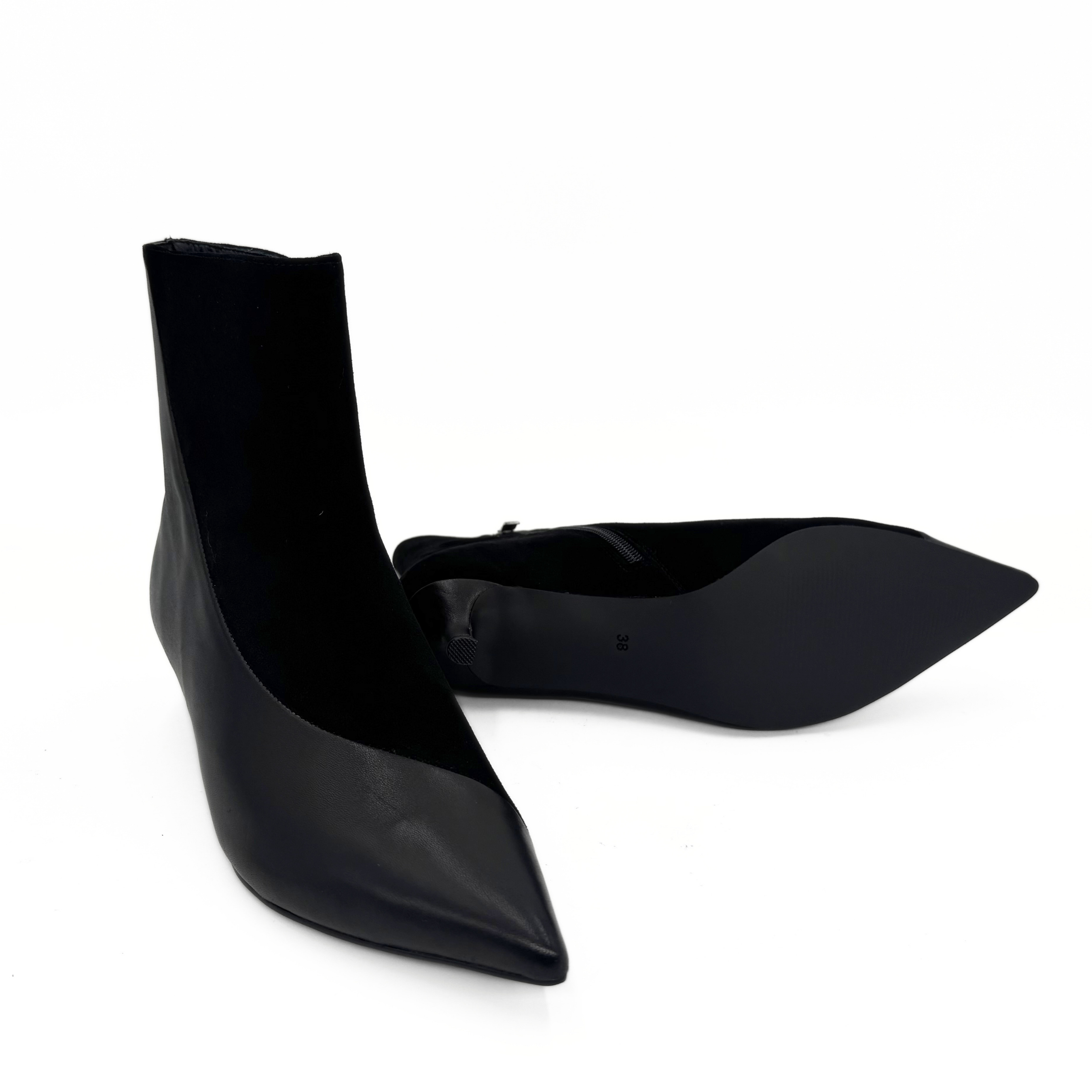 Helena Two-Tone Booties, Alternate, color, Black