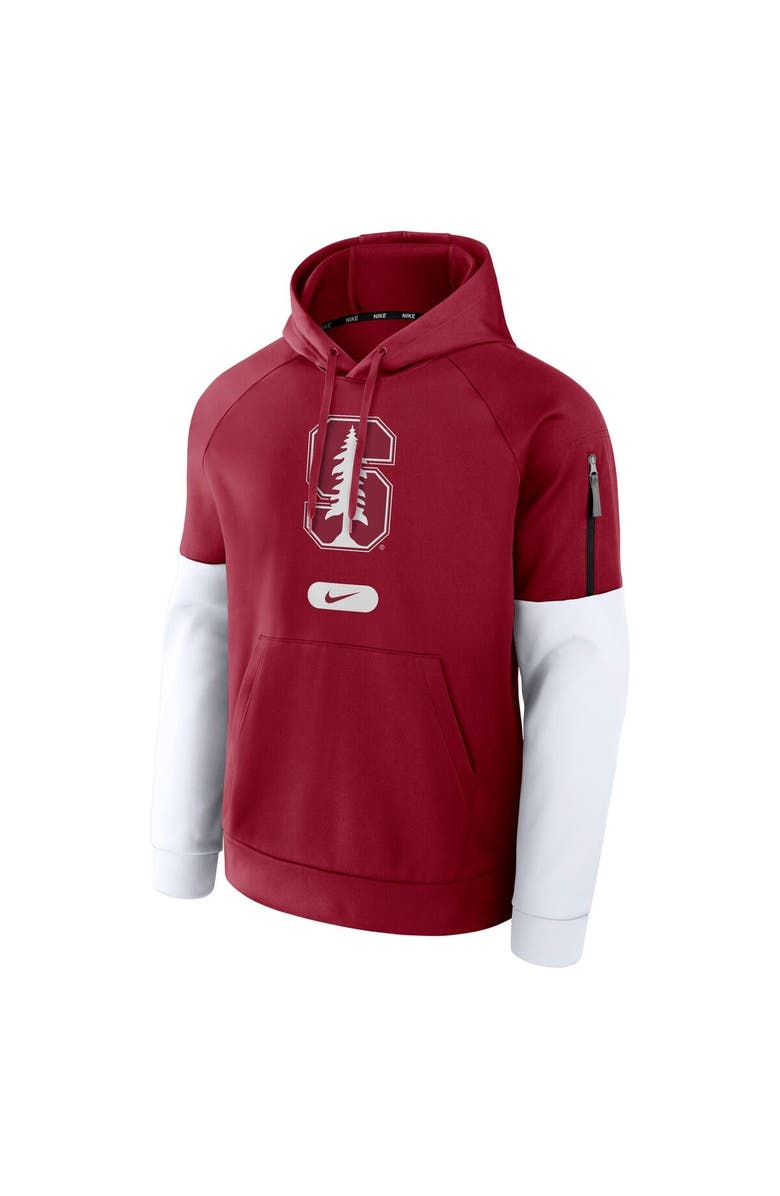Nike Men's Nike Cardinal Stanford Cardinal Fitness Performance Pullover Hoodie, Alternate, color, Cardinal