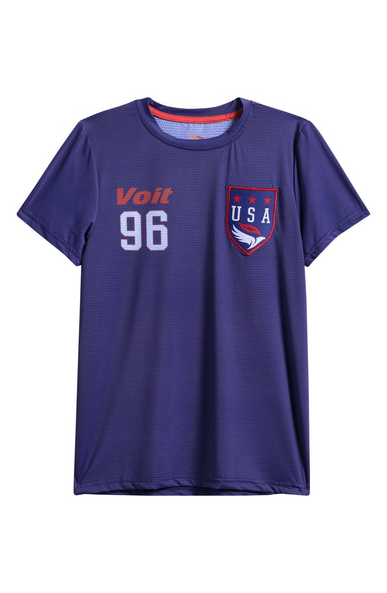 Voit Kids' USA Jersey, Main, color, Navy