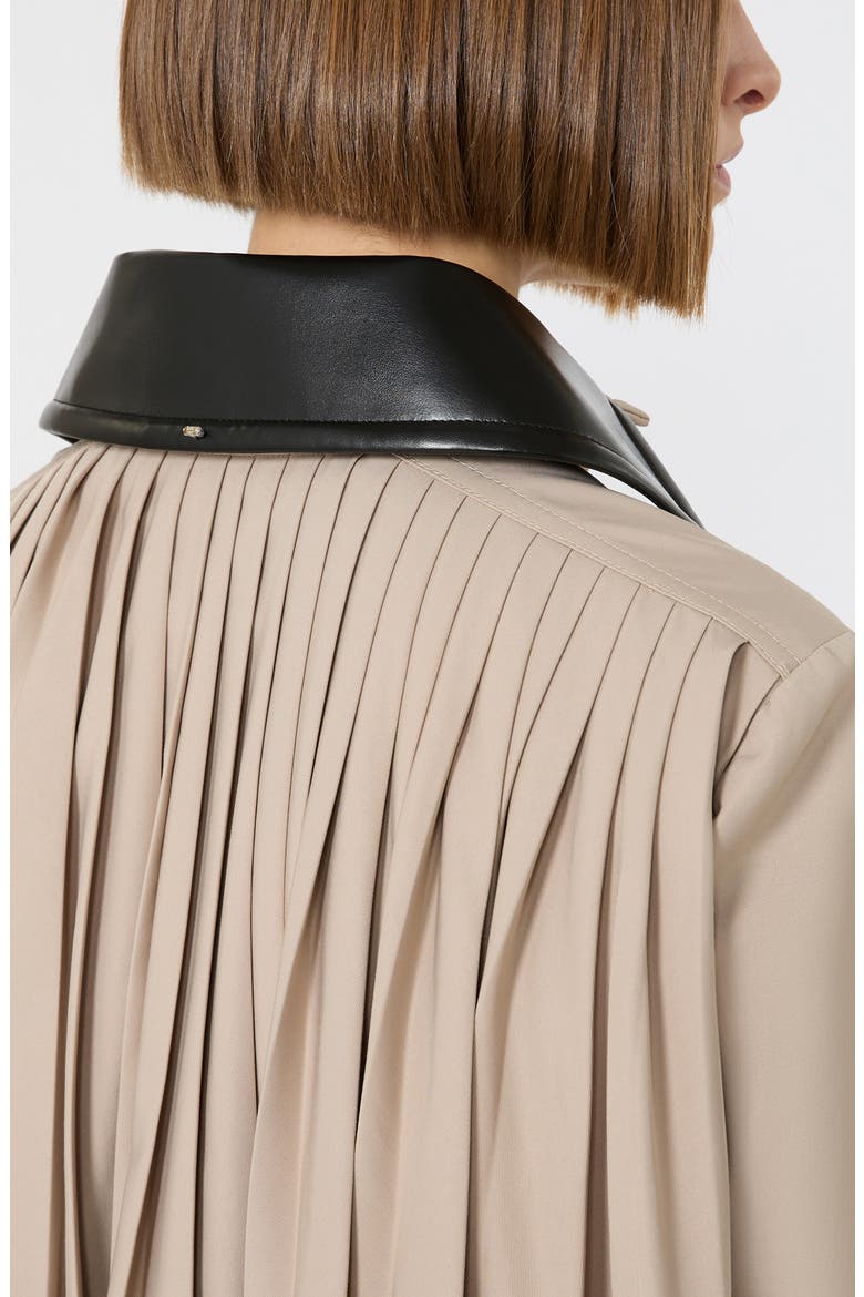 Superbo Gathered Rain Jacket, Alternate, color, BEIGE