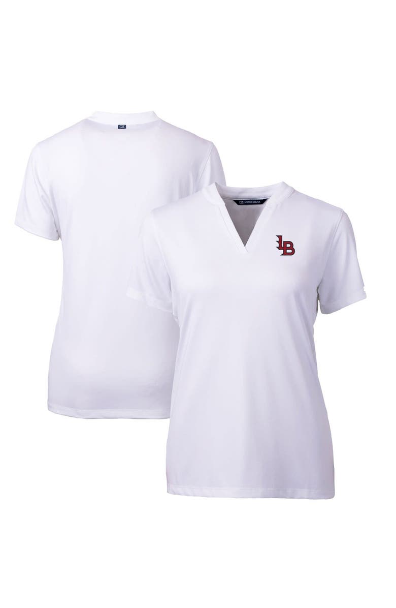 Cutter & Buck Women's Cutter & Buck  White Louisville Bats Forge DryTec Heathered Stretch Blade Top, Alternate, color, 
