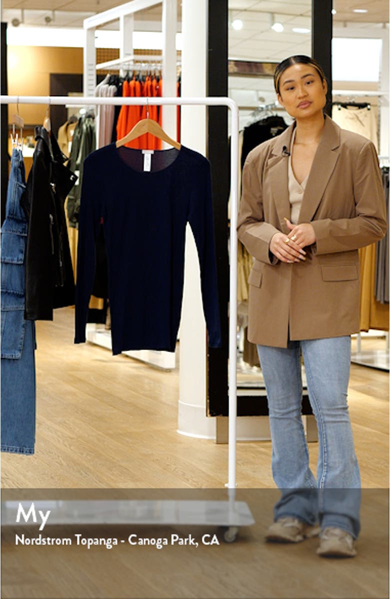 Seamless Long Sleeve Cotton Top, sales video thumbnail