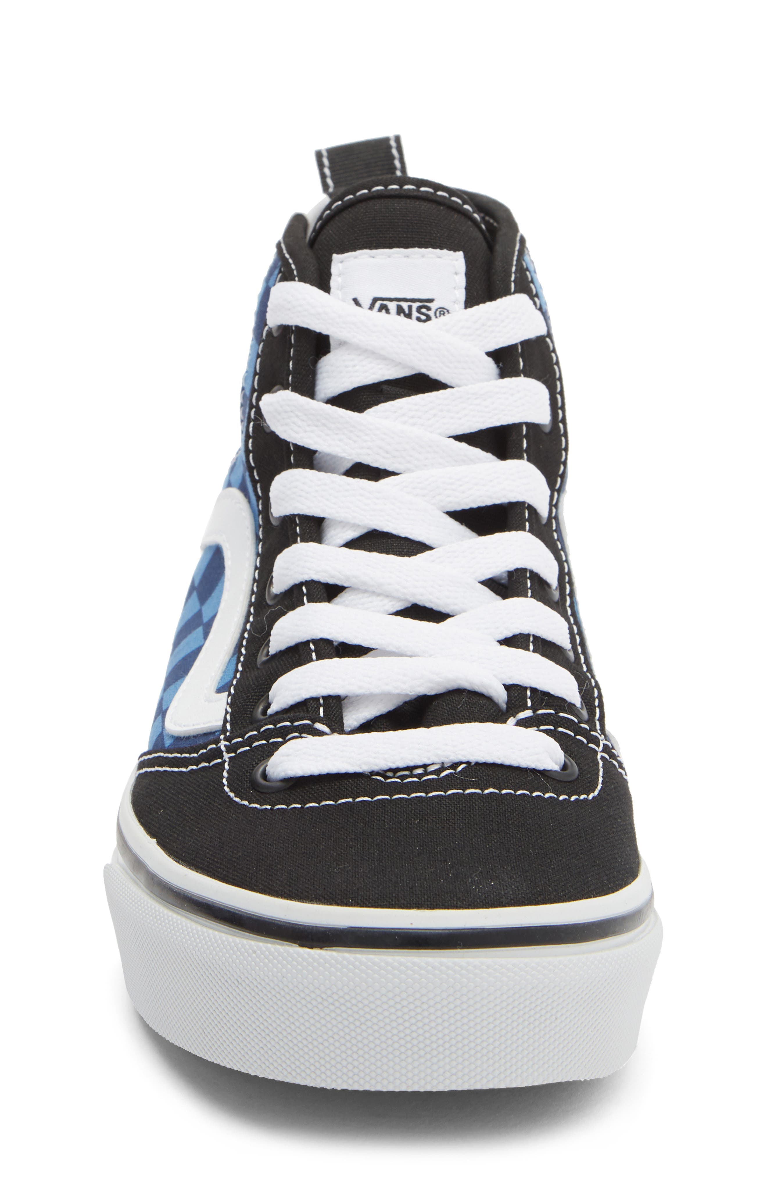 Vans Kids' Ashwood Hi Decon High-Top Sneaker, Alternate, color, Tonal Check True Navy