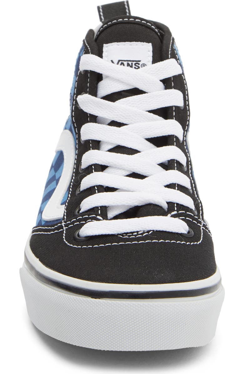 Vans Kids' Ashwood Hi Decon High-Top Sneaker, Alternate, color, Tonal Check True Navy