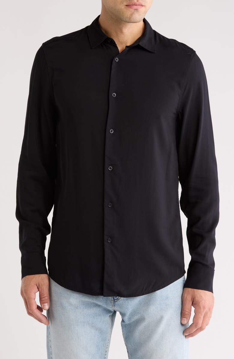 Abound Solid Button Front Shirt, Main, color,