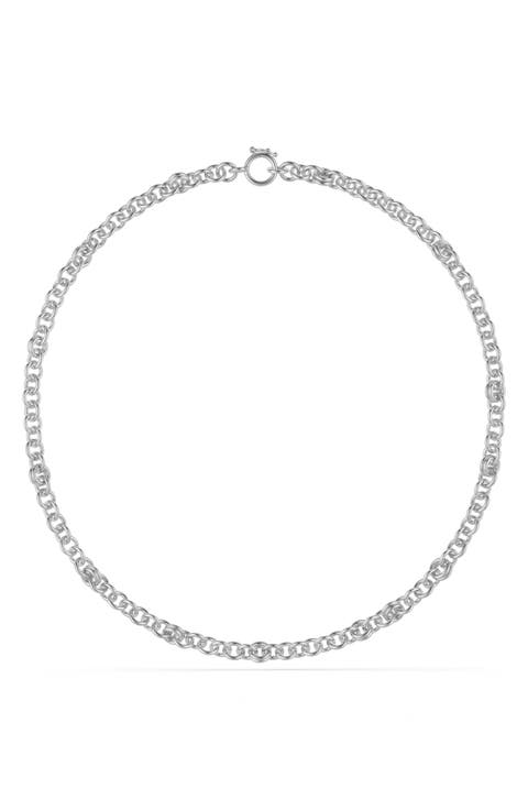 Serpens Sterling Silver Chain Link Necklace