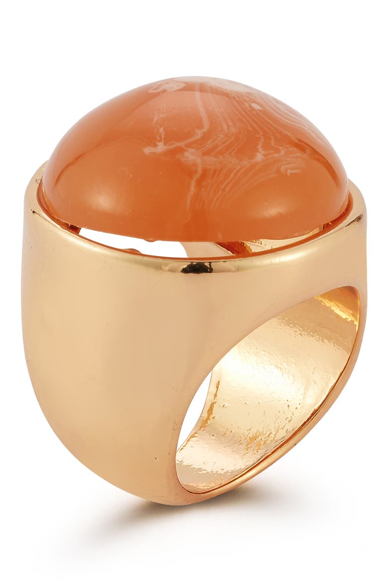 Resin Statement Ring, Alternate, color, GOLD