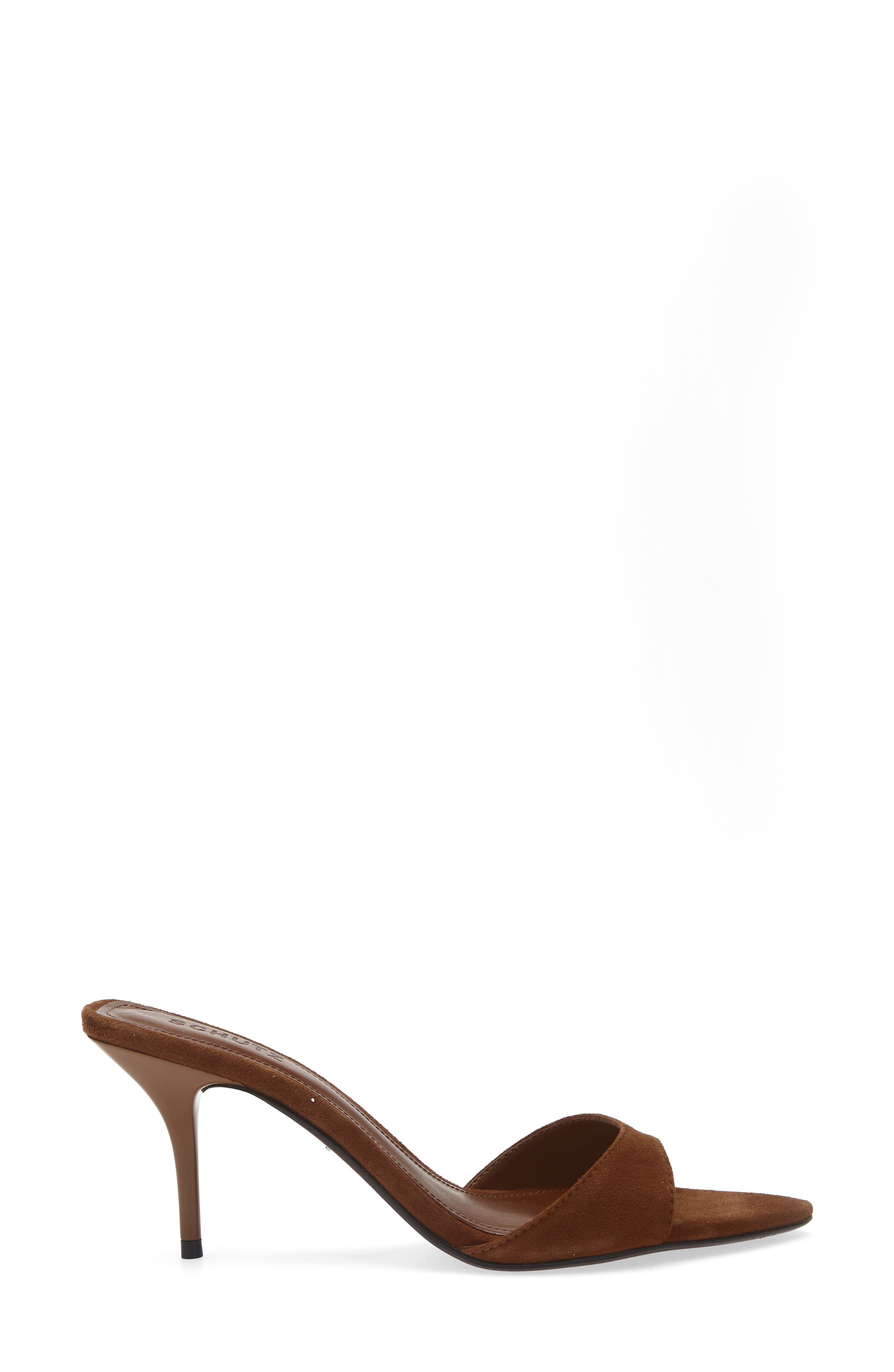Schutz Elodie Sandal, Alternate, color, Dark Caramel