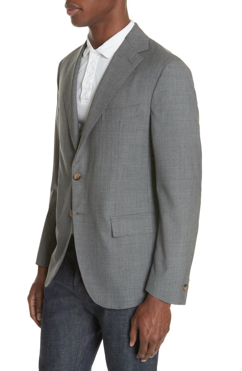 Eleventy Slim Fit Wool Blazer, Alternate, color, 