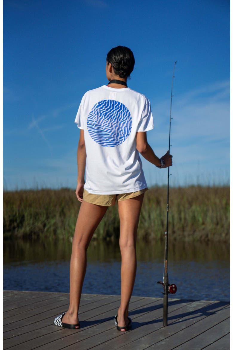 The Ansea 92nd Street T-Shirt, Alternate, color, White/ Blue