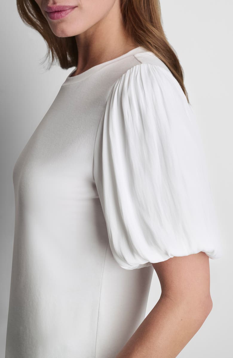DKNY Mixed Media Top, Alternate, color, White