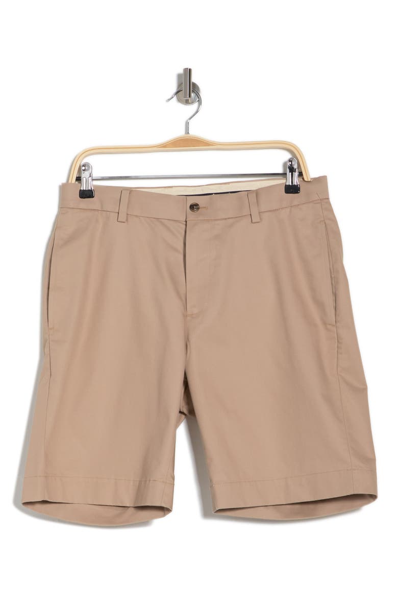 Flat Front Advantage Chino Shorts, Alternate, color, BRITISH KHAKI