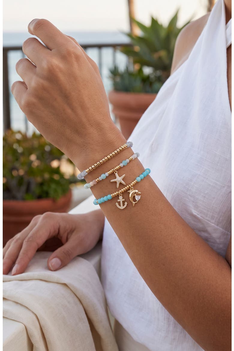 Aurelie 3-Piece Bracelet Set, Alternate, color, GOLD