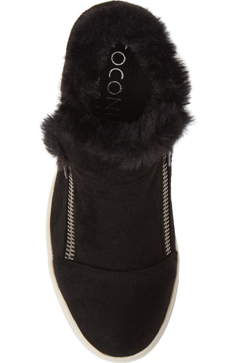 Coconuts by Matisse Later Days Faux Fur Wedge Sneaker, Alternate, color,